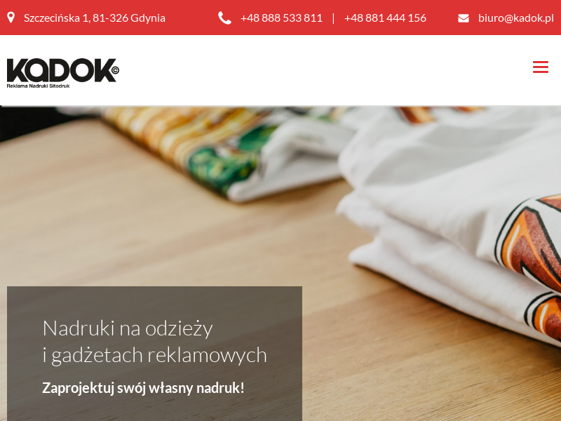 Kadok.pl - nadruki reklamowe